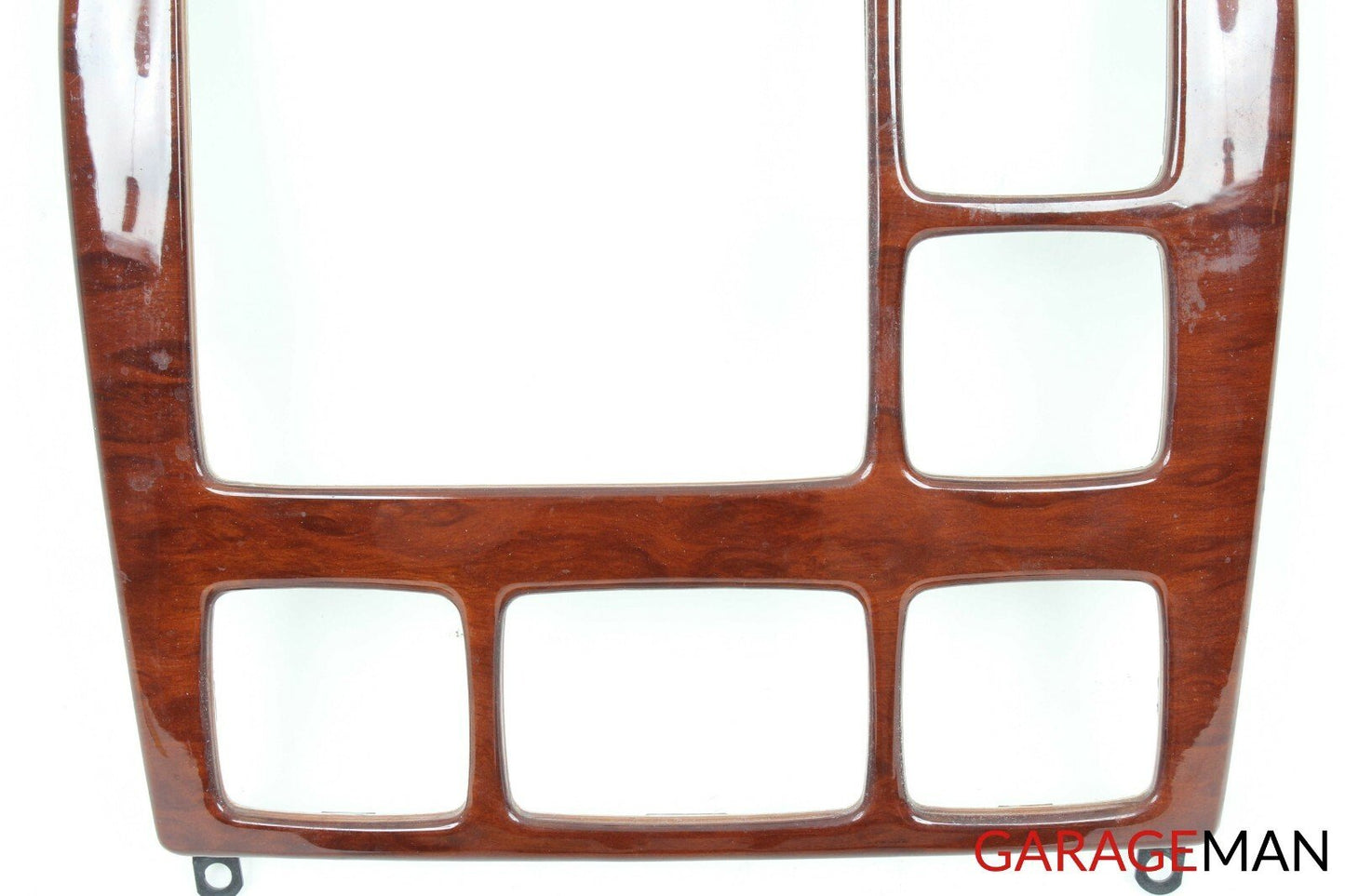 00-02 Mercedes W220 S430 Center Dash Climate Control Upper Radio Trim Bezel Wood
