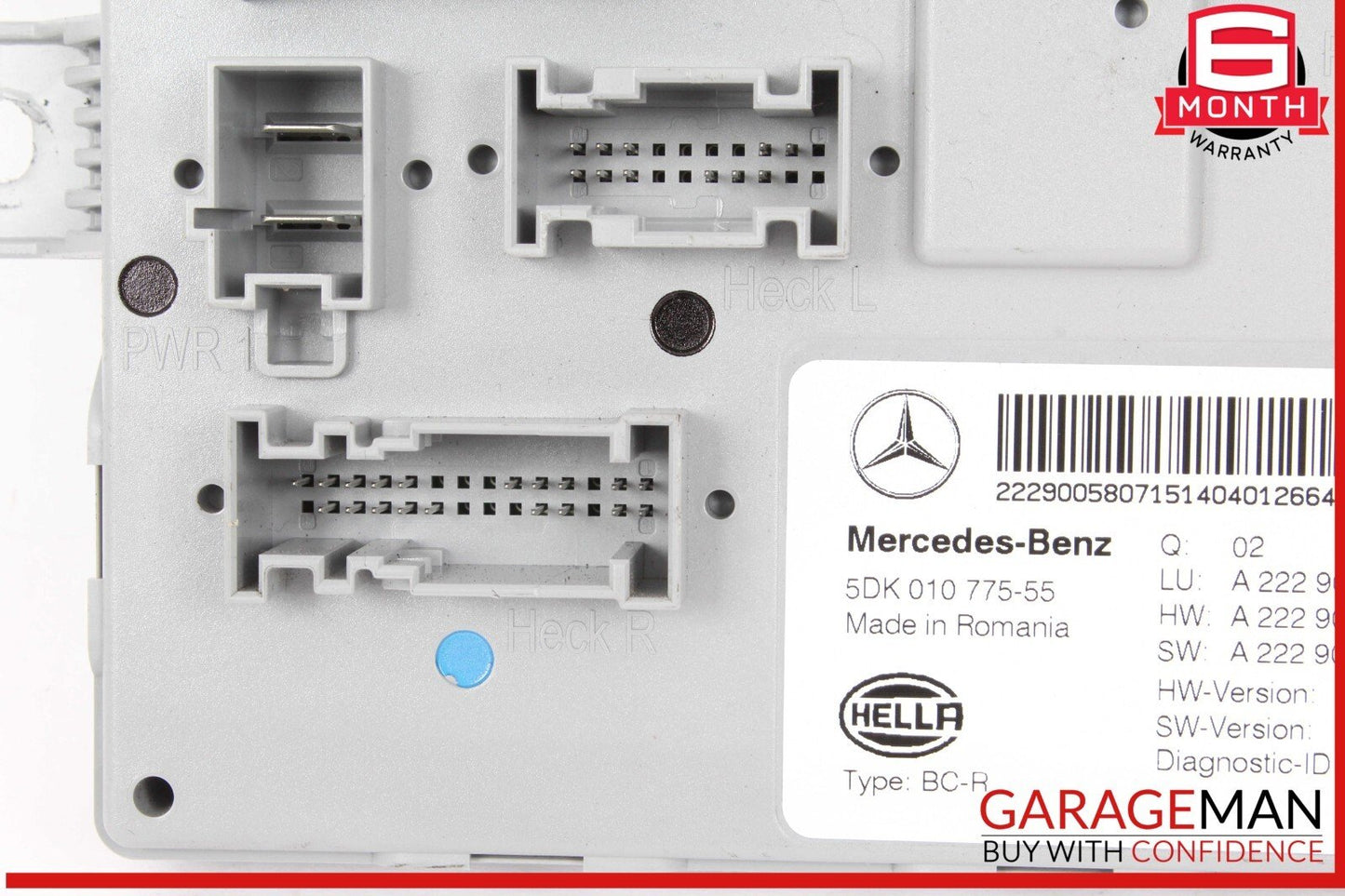 14-17 Mercedes W222 S550 Rear Trunk Relay Sam Module 2229005807 OEM