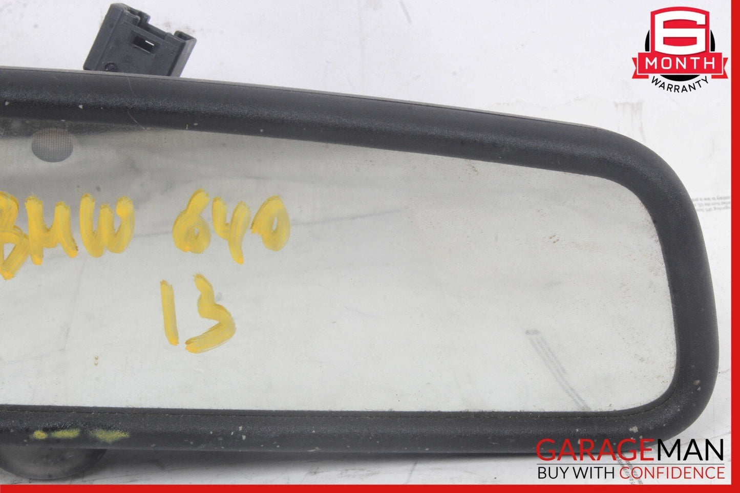 13-19 BMW 640i 650i F06 Interior Rear View Mirror Black OEM