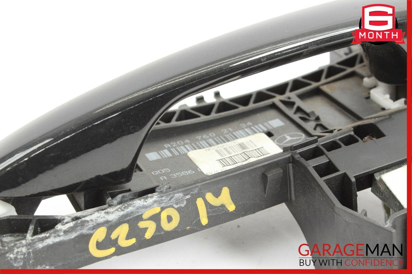 08-14 Mercedes W204 C250 Rear Left Driver Side Exterior Door Handle Black OEM