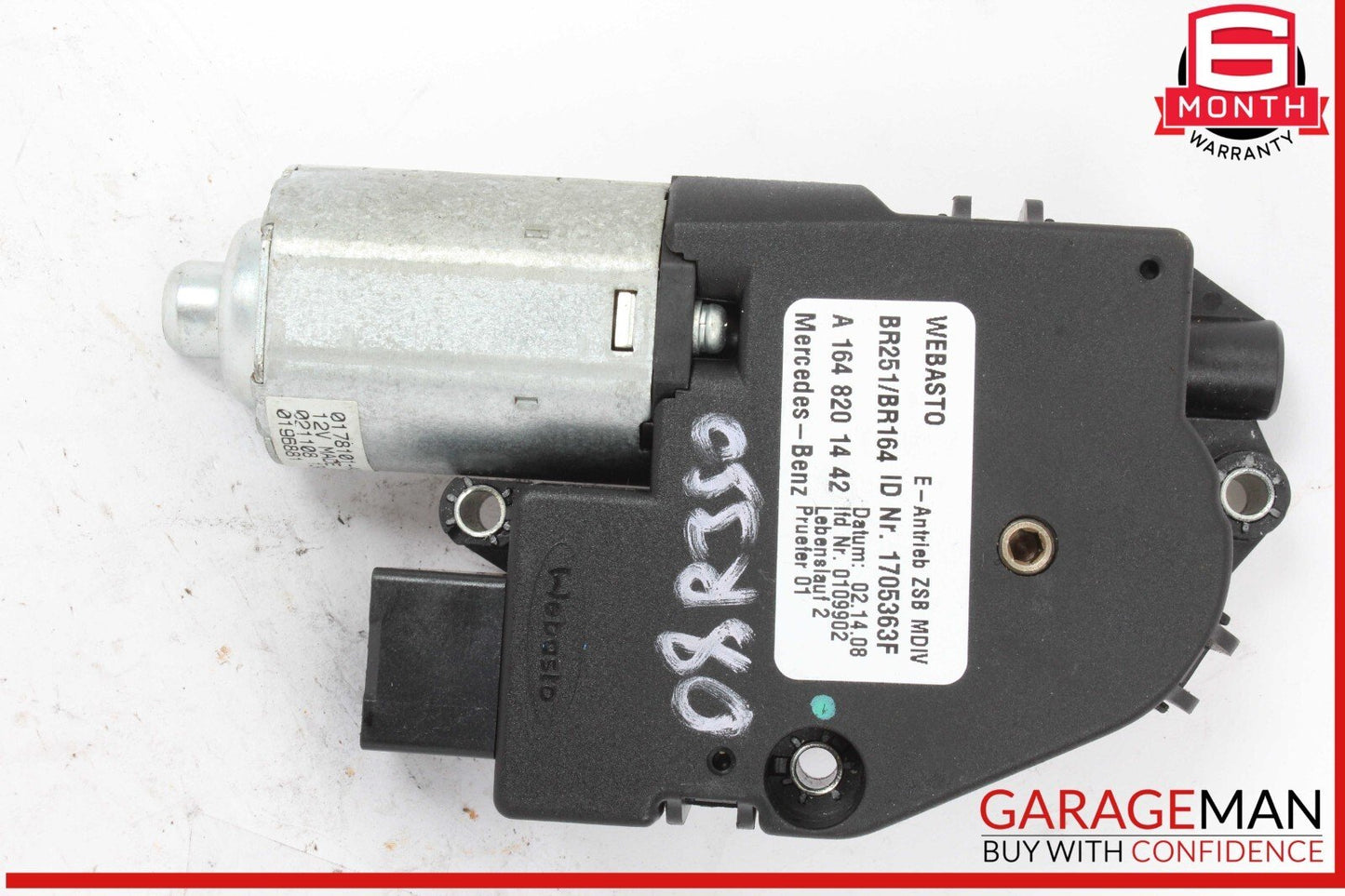 06-13 Mercedes W251 R350 GL450 Panoramic Sunroof Sun Roof Motor 1648201442 OEM