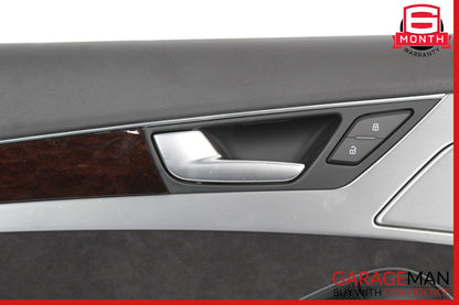 11-17 Audi A8 Interior Door Panel Rear Left Driver Side Black OEM