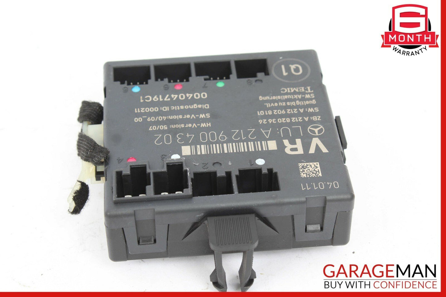 08-14 Mercedes W204 C250 C300 Front Right Passenger Side Door Control Module OEM