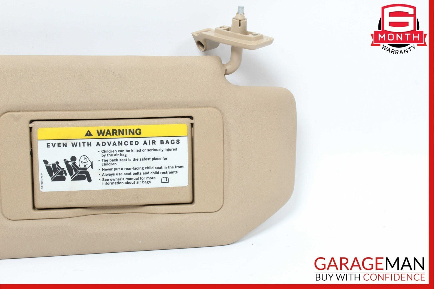 09-13 Mercedes W251 R320 R500 Front Right Side Sun Visor Sun Shade Brown OEM