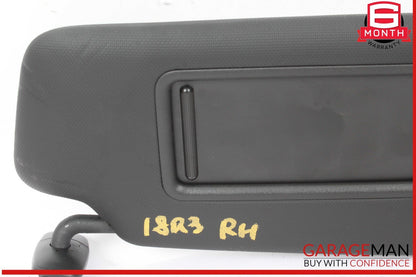 15-18 Audi Q3 Front Right Passenger Side Sun Visor Sunvisor Black 8K0857552 OEM