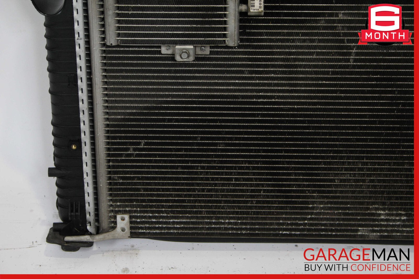 03-06 Mercedes R230 SL500 Engine Motor Cooling Radiator Fan Shroud A/C Condenser