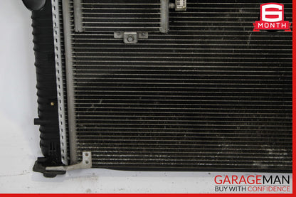 03-06 Mercedes R230 SL500 Engine Motor Cooling Radiator Fan Shroud A/C Condenser