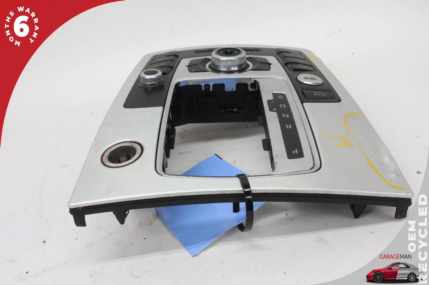 2010-2015 Audi Q7 Front Center Console Shifter Trim w/ Switches 4L0905217B OEM