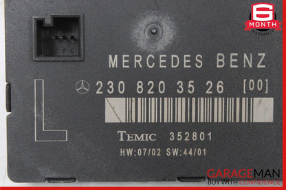 03-12 Mercedes R230 SL500 SL55 AMG Front Left Door Control Module 2308203526 OEM