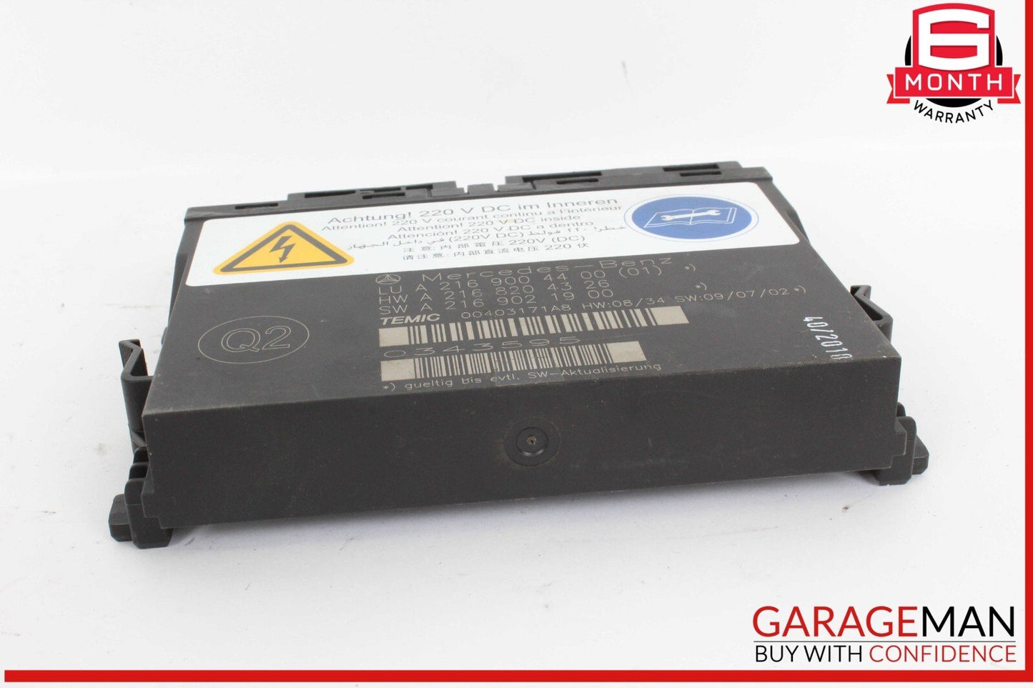 10-14 Mercedes W216 CL550 Front Right or Left Seat Contour Control Module Unit