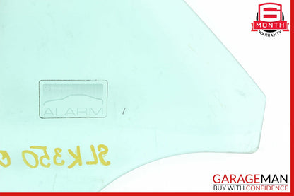05-11 Mercedes R171 SLK350 Quarter Window Glass Rear Left Driver Side OEM