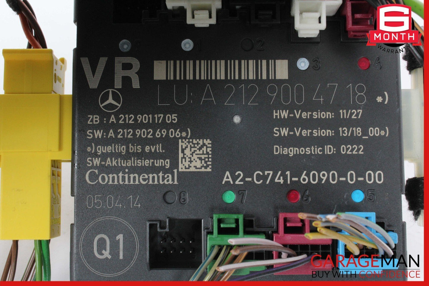 08-18 Mercedes W204 C350 E350 Front Right Side Door Control Module OEM
