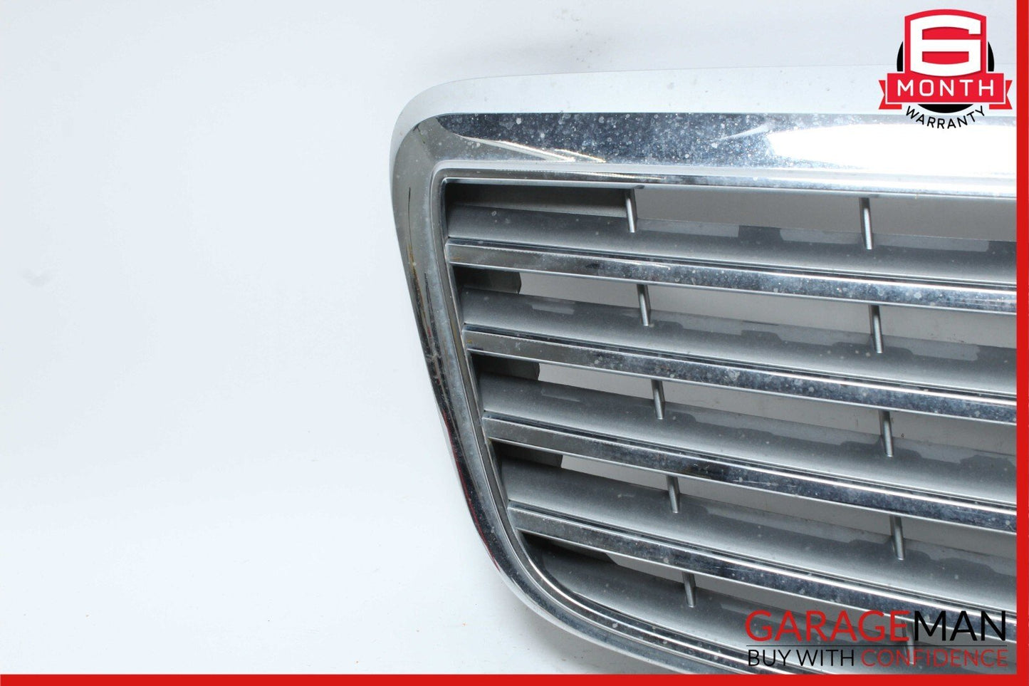 07-09 Mercedes W211 E350 Front Center Bumper Grill Grille Cover Panel Chrome OEM