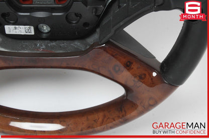 10-14 Mercedes W221 S400 S600 Steering Wheel w/ Paddle Shifters Black Wood OEM