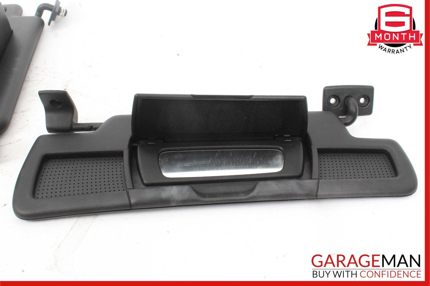 05-11 Mercedes R171 SLK350 Front Sun Visor Sunvisor Shade Set of 2 Pcs Black OEM