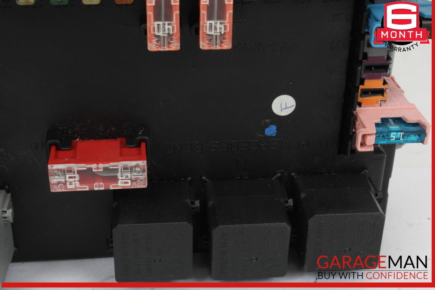 07-09 Mercedes W221 S550 CL550 Rear Trunk Relay Junction Fuse Box 2215406450 OEM