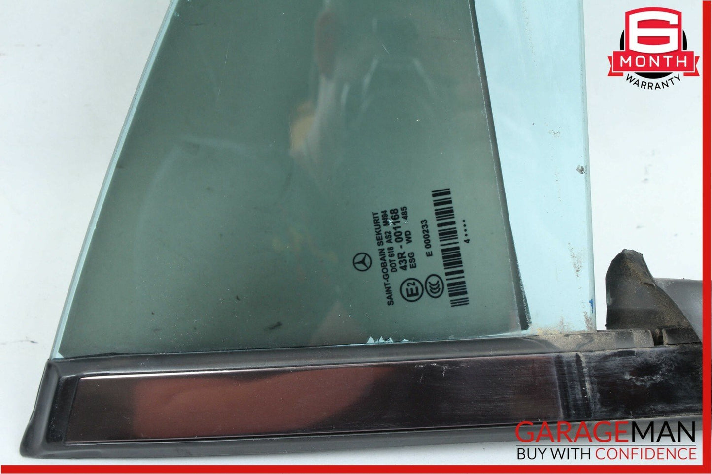 06-11 Mercedes W219 CLS550 Rear Left Side Quarter Window Glass Panel Assembly