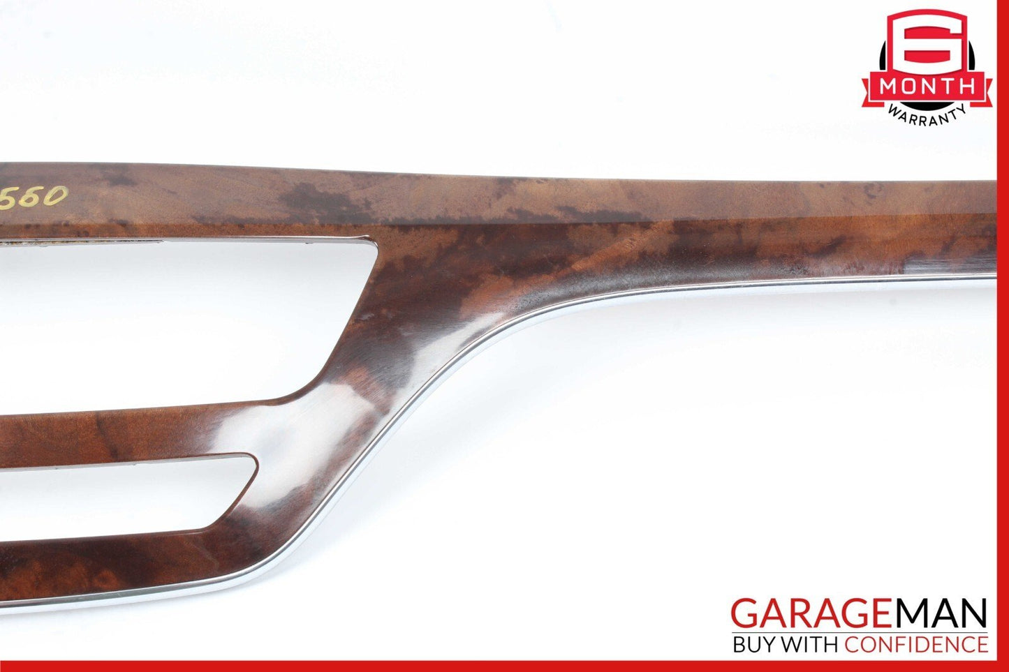 10-13 Mercedes W221 S550 S450 Dashboard Center Trim Molding Cover Bezel Wood