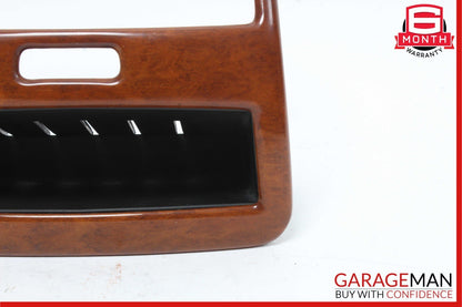 00-06 Mercedes W220 S430 S600 S55 Rear Center Console A/C Air Vent Trim Wood OEM