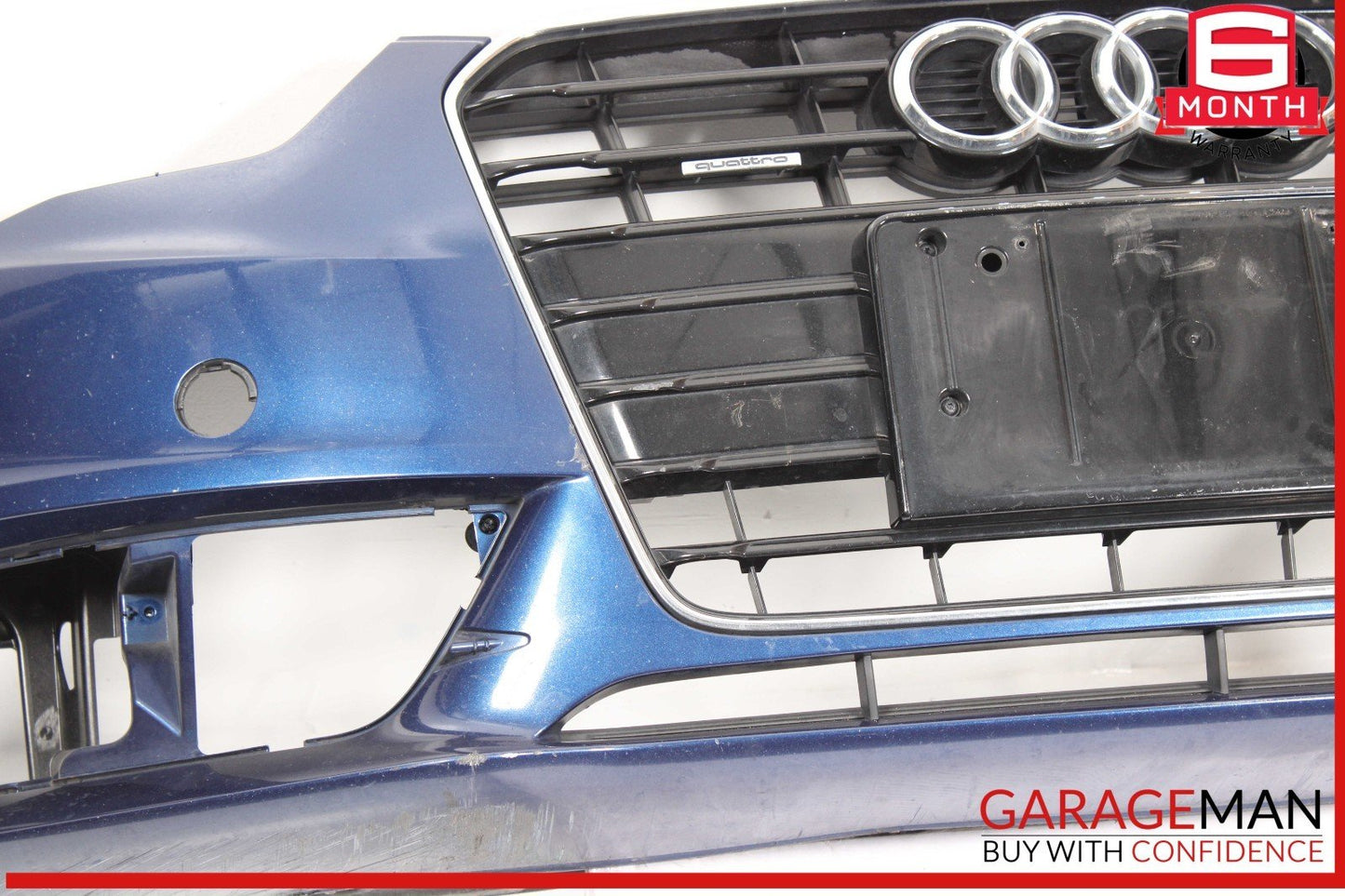13-17 Audi A5 Quattro S5 Front Bumper Cover Assembly Blue OEM