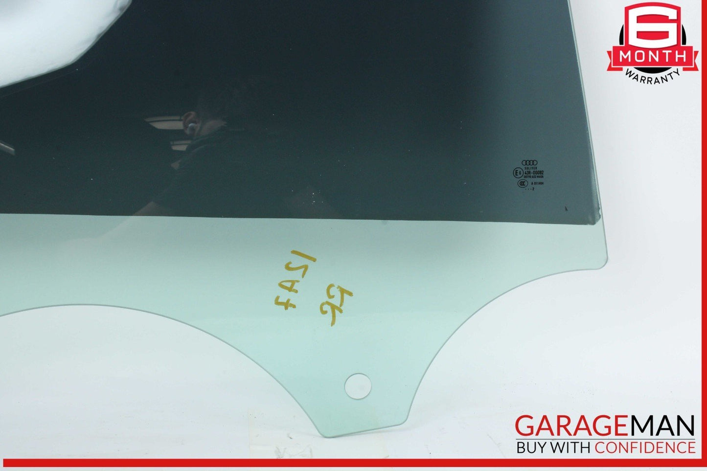 12-18 Audi A7 Rear Right Passenger Side Door Window Auto Glass OEM