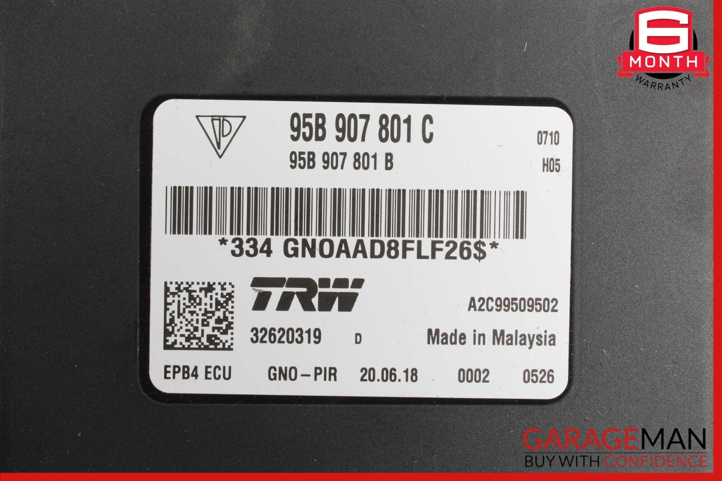 15-18 Porsche Macan Parking Brake Module Control Unit 95B907801C OEM