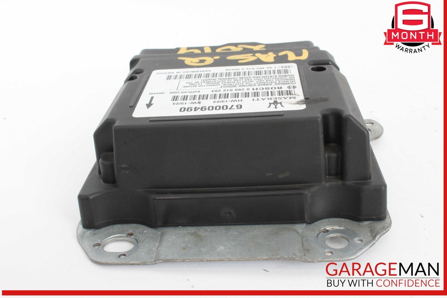 14-17 Maserati Quattroporte M156 Restraint Sensor Control Module Unit 670009490