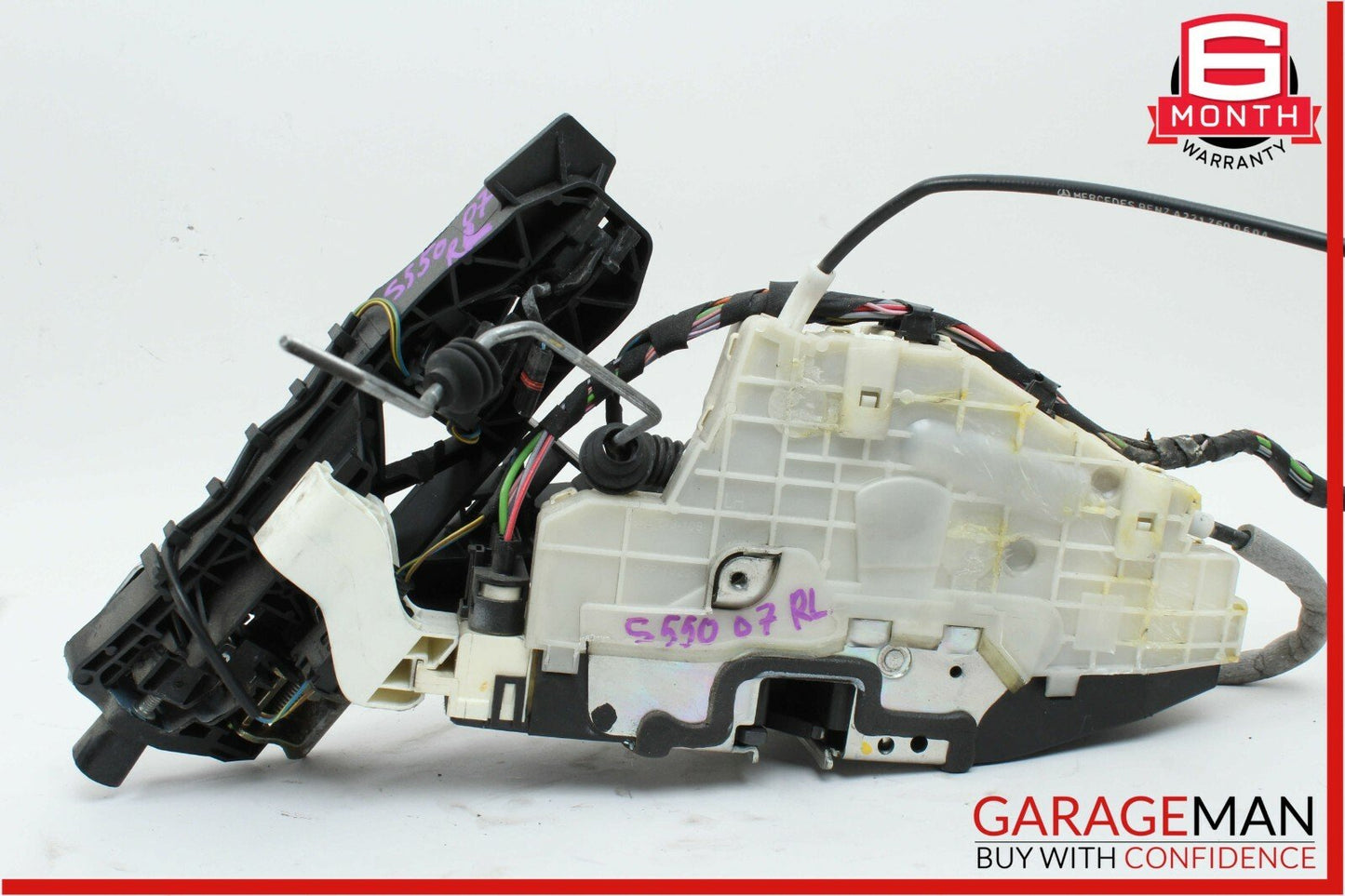 07-13 Mercedes W221 S550 Rear Left Keyless Go Door Lock Latch w/ Door Handle
