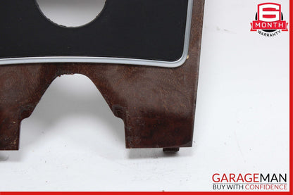 10-13 Mercedes W212 E350 E400 E550 Center Console Switch Trim Cover Bezel Wood