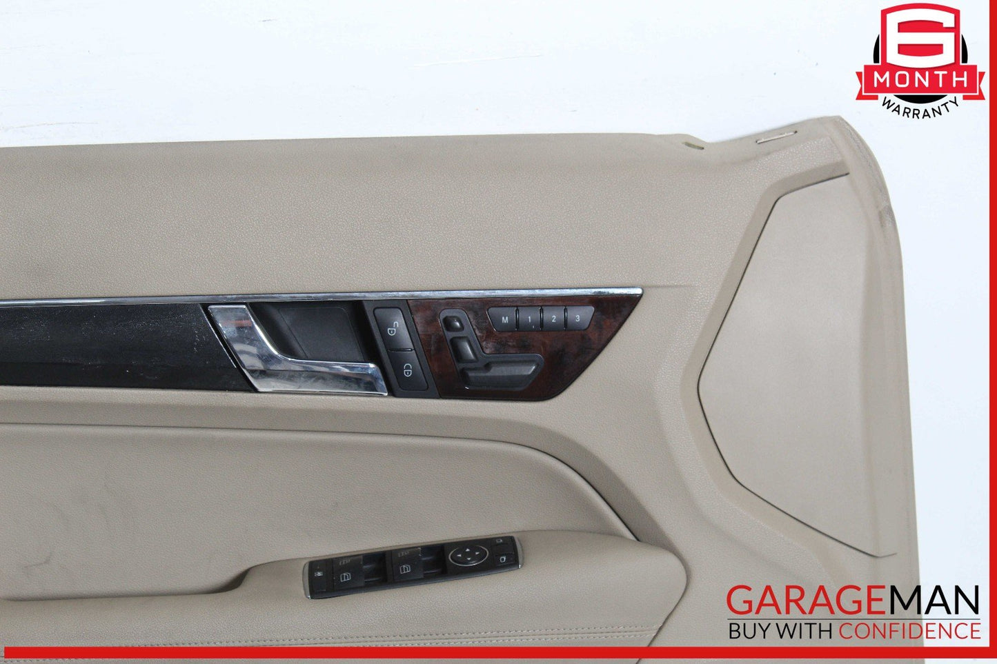 10-17 Mercedes W207 E350 Coupe Front Left Interior Door Panel Trim Assembly OEM