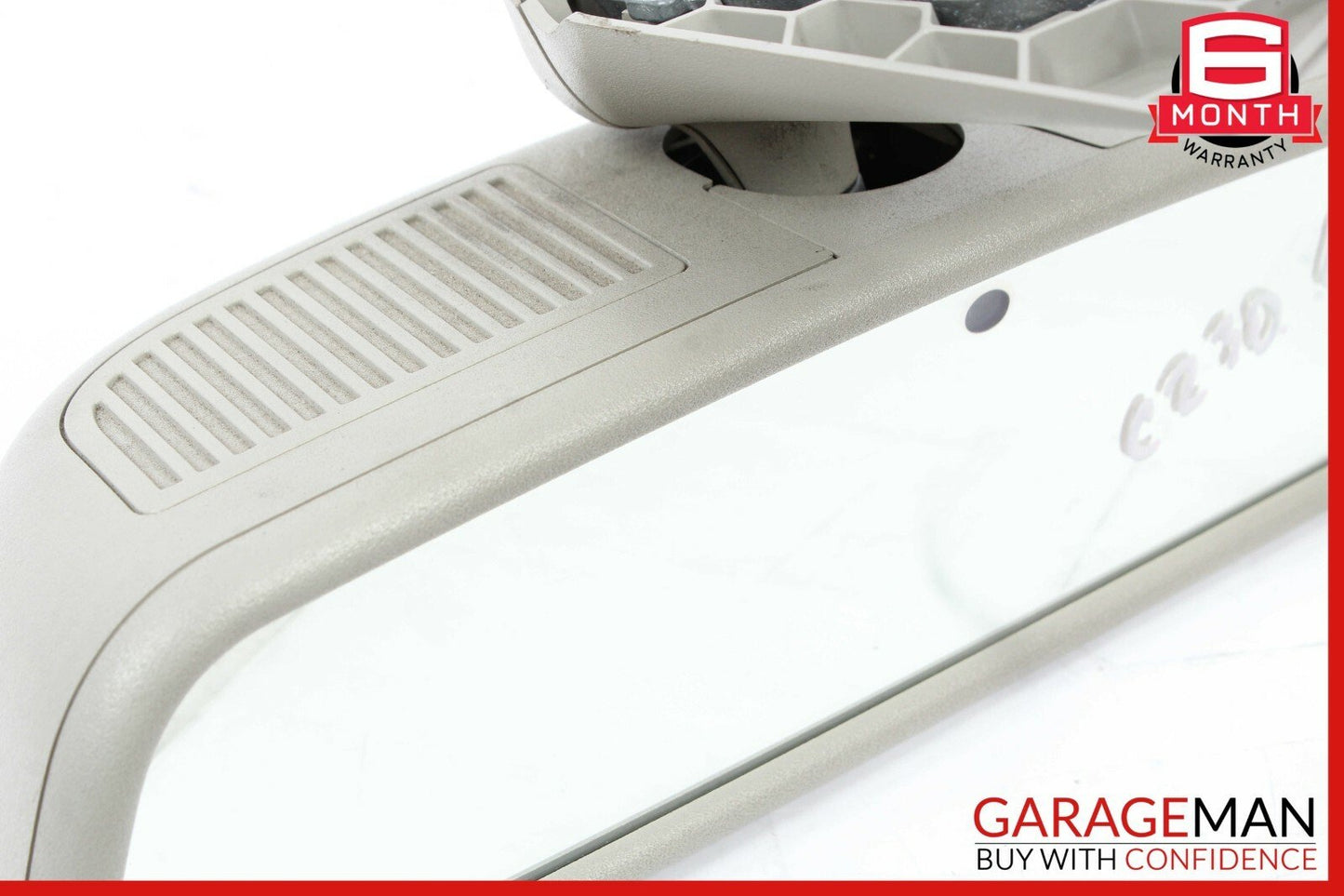01-07 Mercedes W203 C230 C32 AMG Top Upper Interior Rear View Mirror Gray OEM
