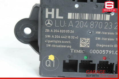 08-14 Mercedes W204 C300 C350 Rear Left Side Door Control Module 2048702326 OEM