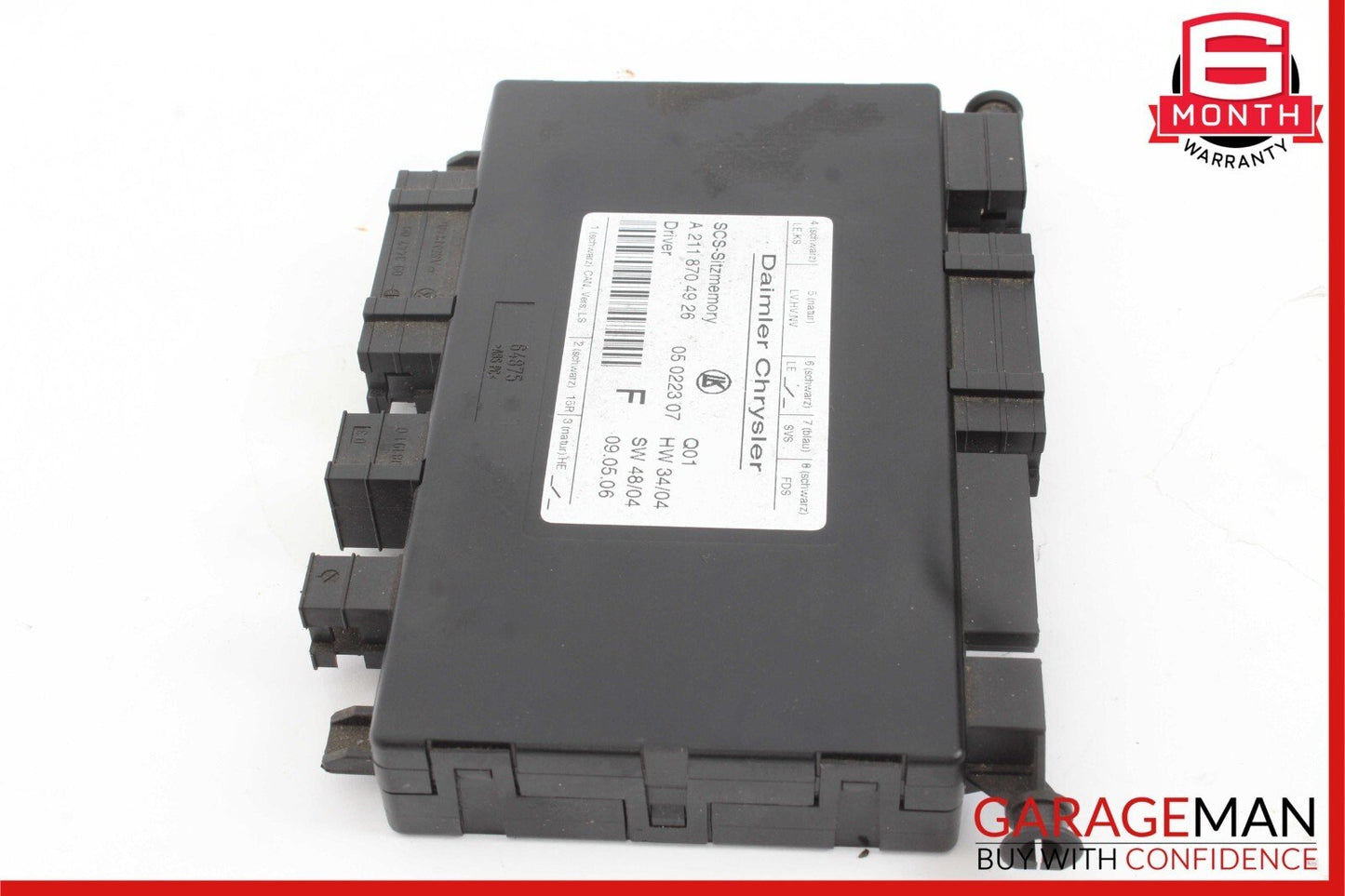 03-12 Mercedes SLK280 E350 CLS550 E320 ML500 Front Left Side Seat Control Module