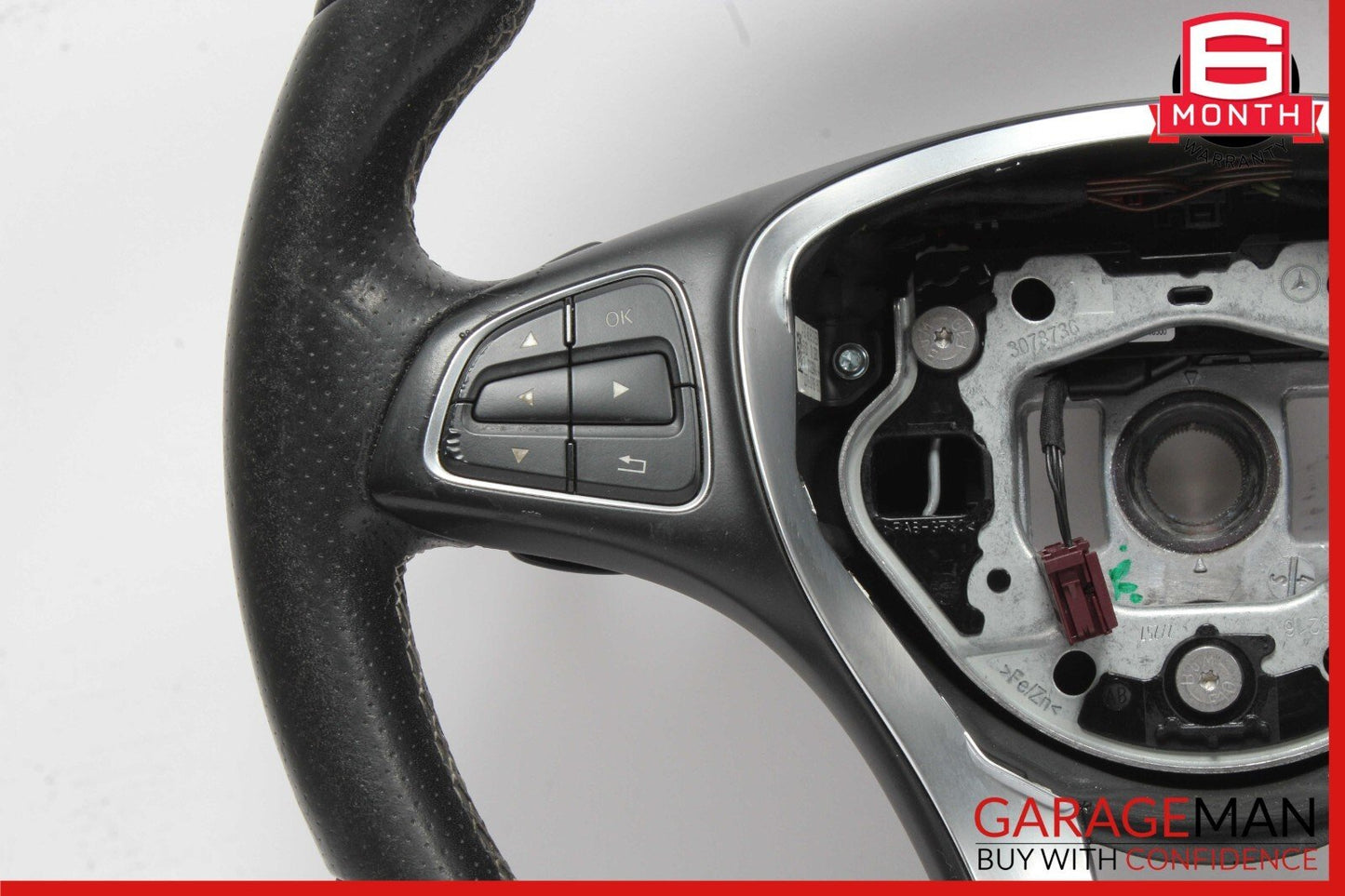 14-20 Mercedes W117 CLA250 GLA250 Steering Wheel w/ Paddle Shifters Black OEM