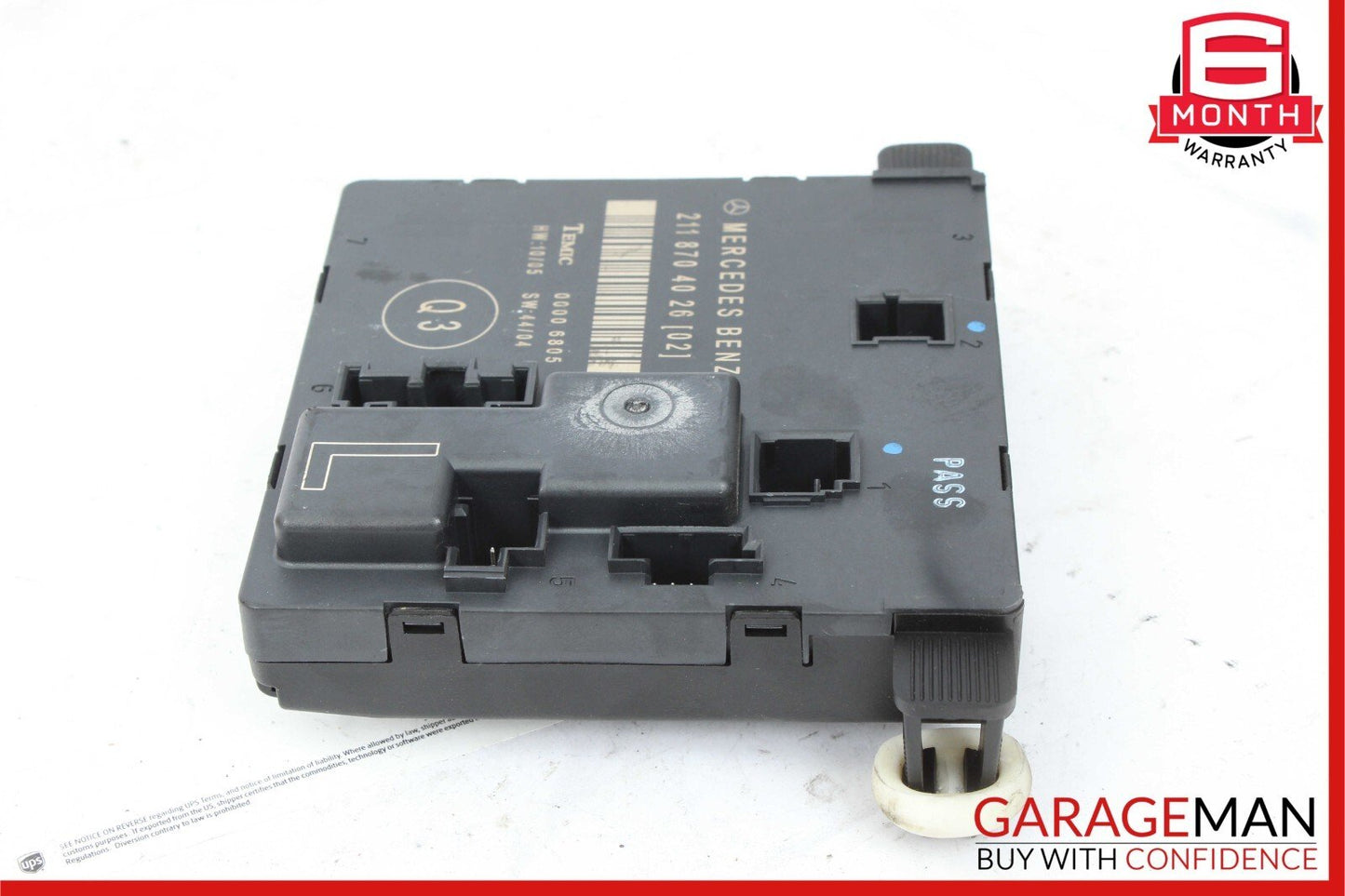 03-09 Mercedes W211 E350 E63 AMG Rear Left Driver Side Door Control Module Unit