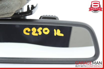 08-14 Mercedes W204 C250 C350 Top Upper Rear View Mirror Assembly Black OEM