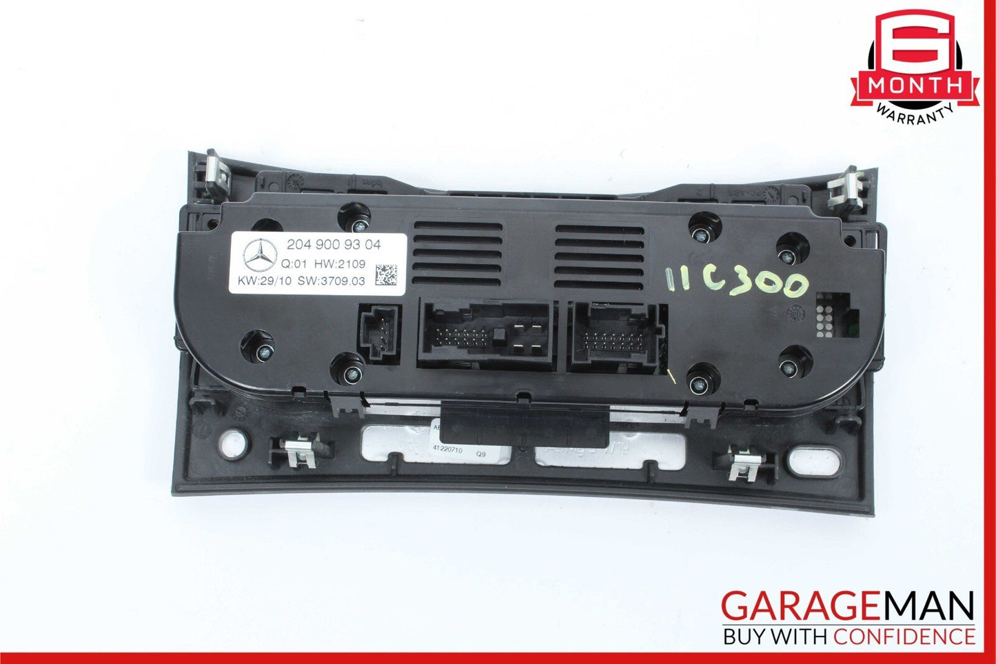 08-11 Mercedes W204 C300 AC A/C Heater Climate Temperature Switch Control Bezel
