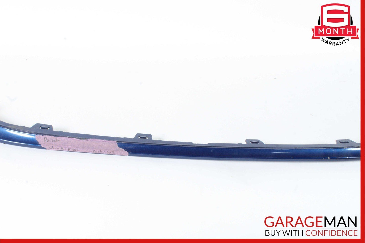 17-19 Porsche 911 Turbo S Front Lower Bumper Lid Cover Trim Panel Blue OEM