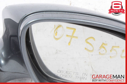 07-09 Mercedes W221 S500 S600 Front Right Side Rear View Door Mirror Flintgray