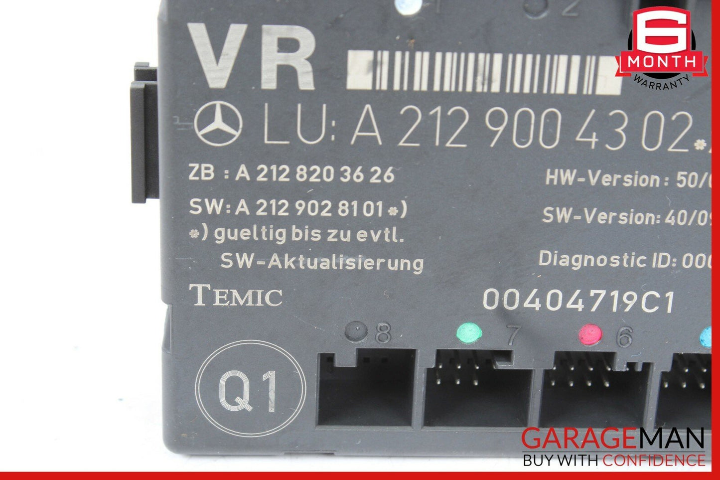08-14 Mercedes W204 C250 C300 Front Right Passenger Side Door Controller Module