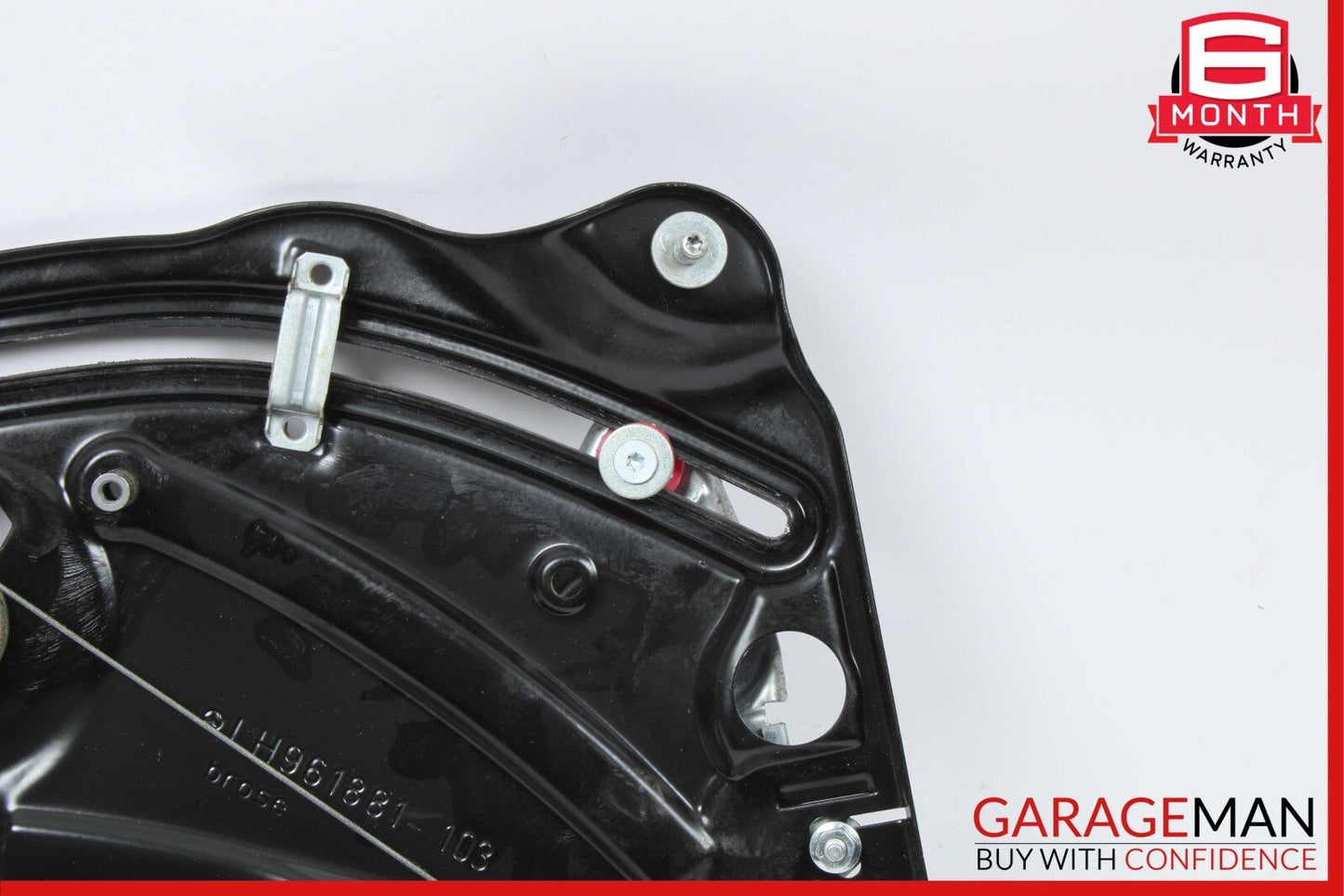 10-16 Mercedes E350 E550 Coupe Rear Left Door Regulator Window Frame w/o Motor
