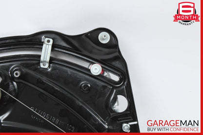 10-16 Mercedes E350 E550 Coupe Rear Left Door Regulator Window Frame w/o Motor