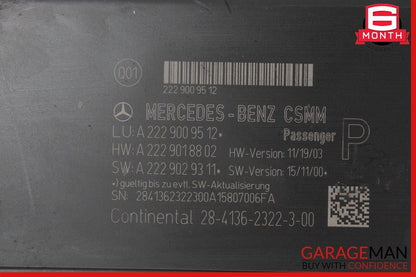 14-17 Mercedes W222 S550 S600 S63 AMG Front Right Side Seat Control Module OEM