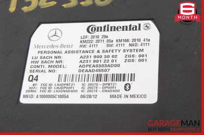 10-20 Mercedes E350 GL450 SL400 Communication Voice Control Module Unit