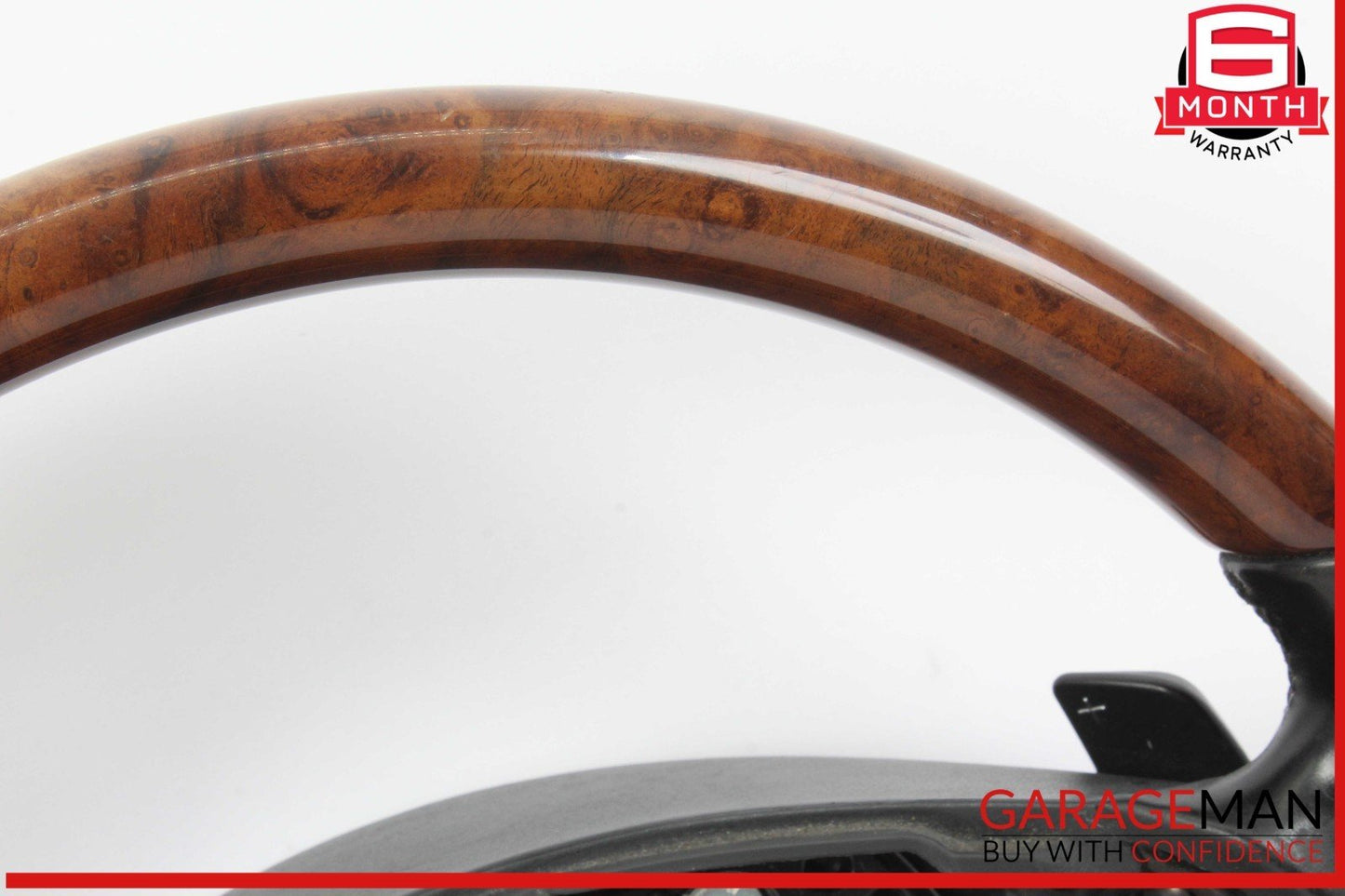 10-14 Mercedes W221 S550 S600 Steering Wheel w/ Paddle Shifters Wood OEM