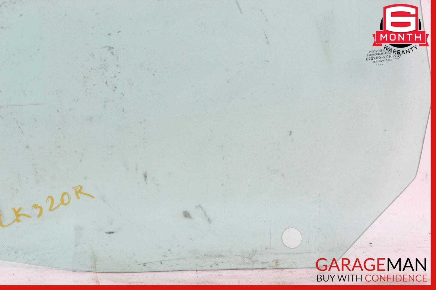 01-04 Mercedes R170 SLK320 Front Right Passenger Side Auto Window Glass OEM