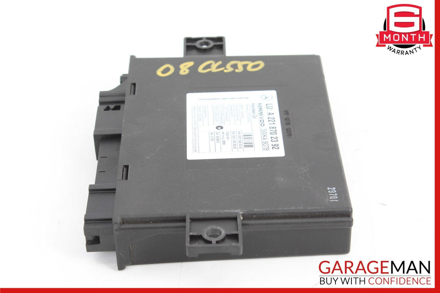 07-10 Mercedes W216 CL550 CL600 S550 S63 AMG Keyless Go Control Module Unit OEM