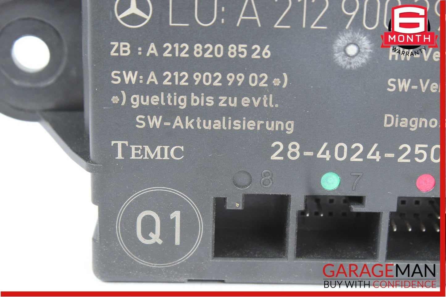 08-14 Mercedes W204 C250 C300 Rear Left Driver Side Door Control Module OEM