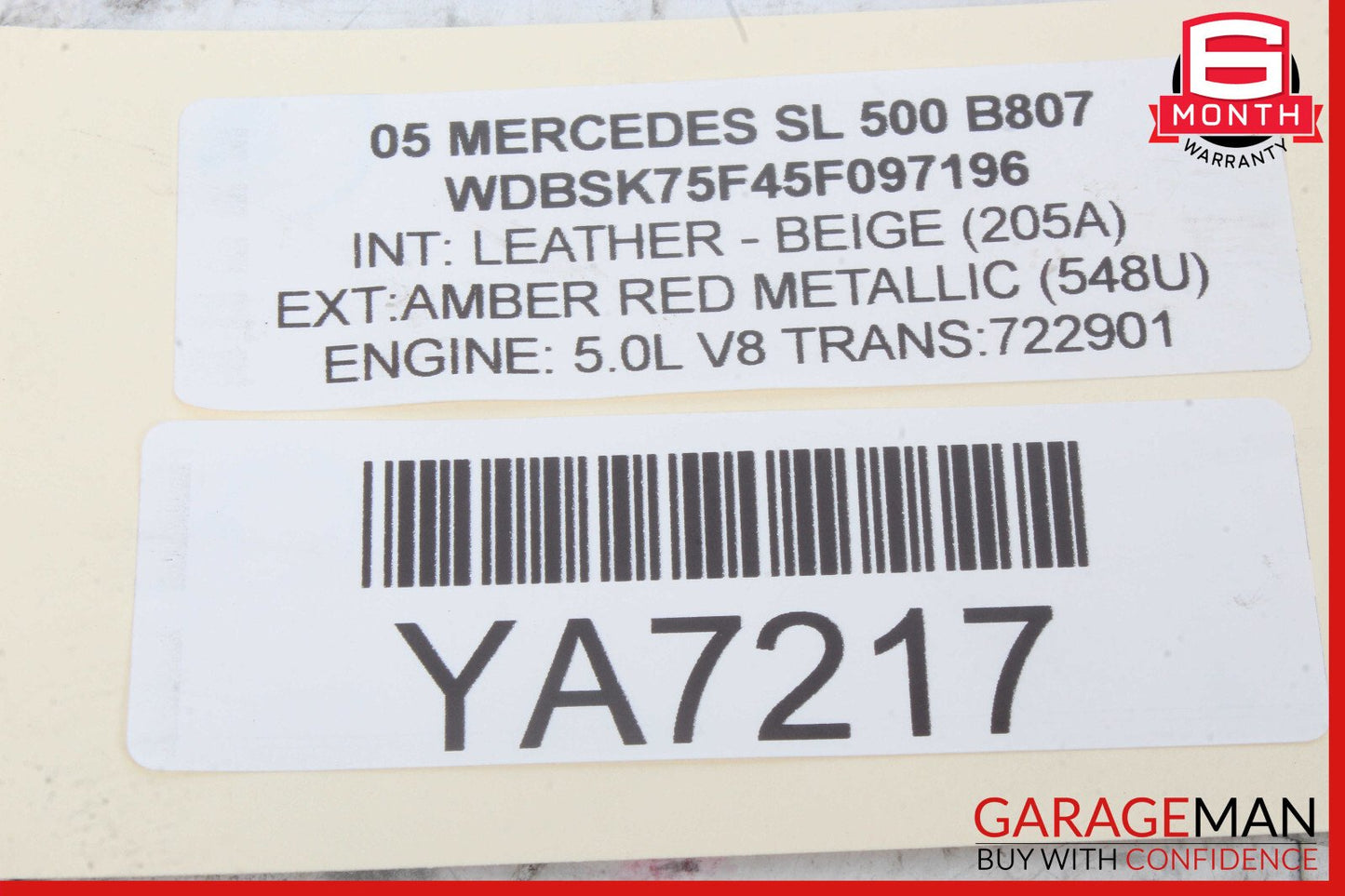 00-08 Mercedes R230 SL500 S500 CL600 CL55 AMG Xenon Headlight HID Ballast Unit