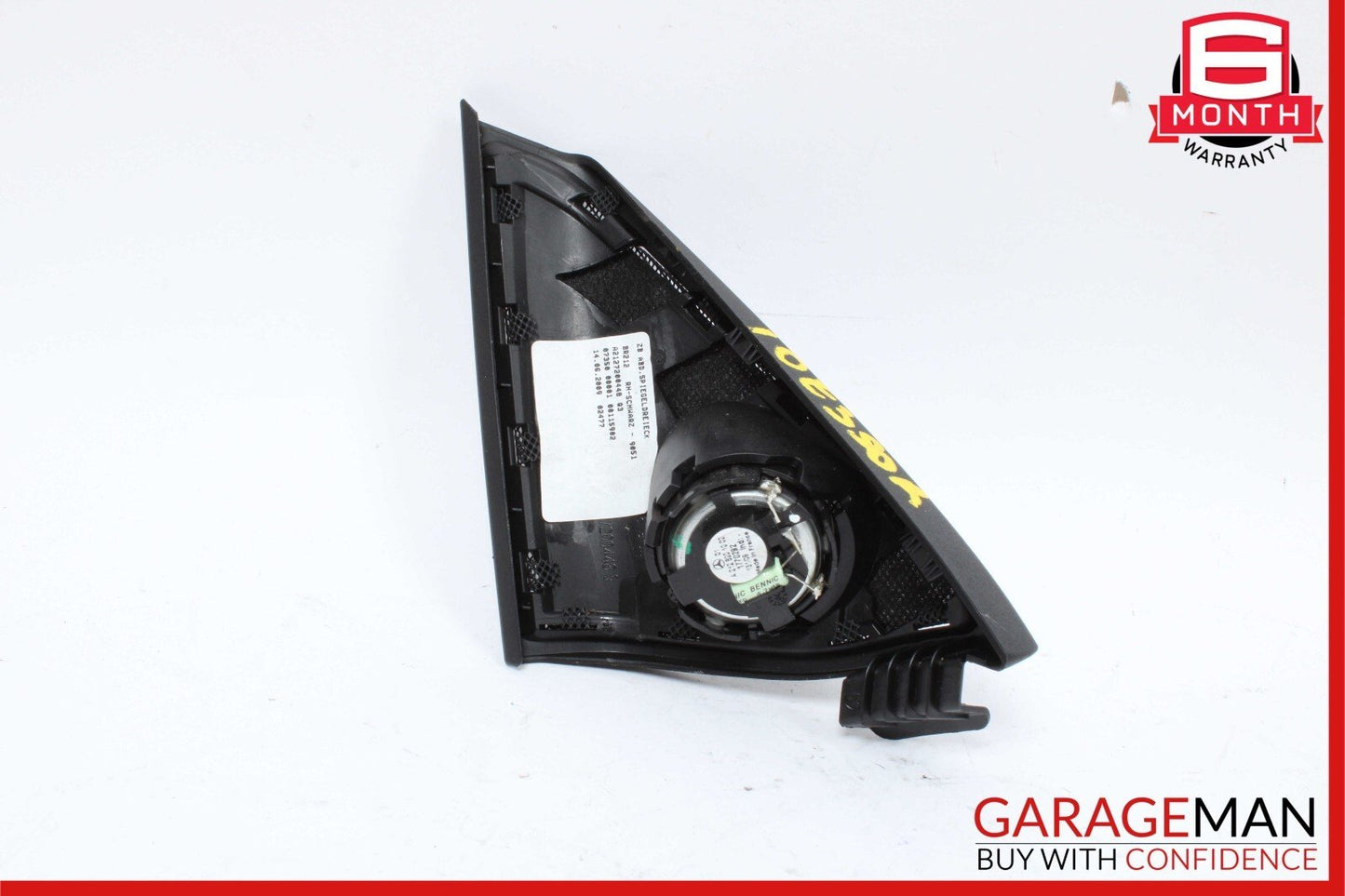 10-16 Mercedes W212 E350 Front Right Side Door Panel Tweeter Speaker Cover Black